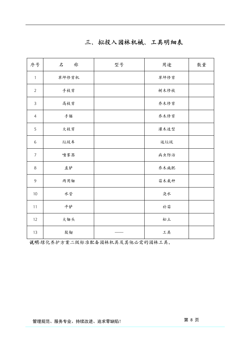格式最全的绿化养护投标方案书.doc 第9页